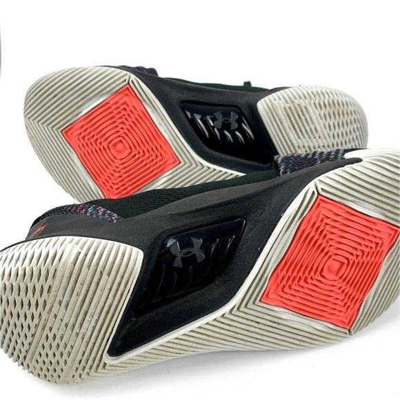 UNDER ARMOUR SC Steph Curry Black Multicolored Casual Sneakers Sz 3.5 Basketball - Picture 7 of 8